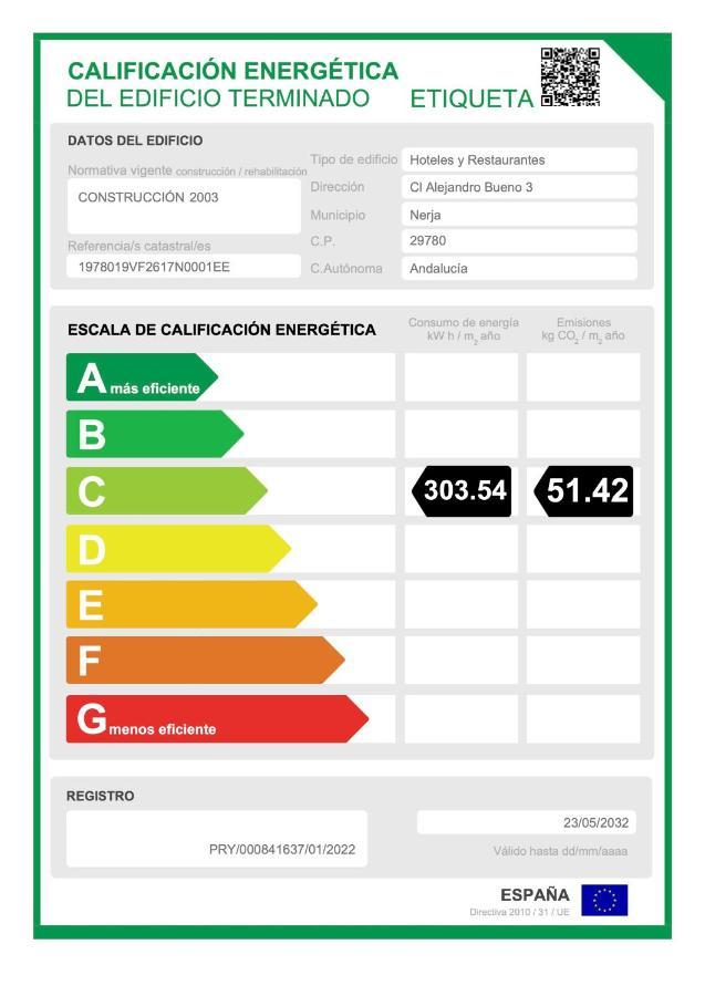 Apartamentos Toboso Plaza Нерха Экстерьер фото Spanish energy label